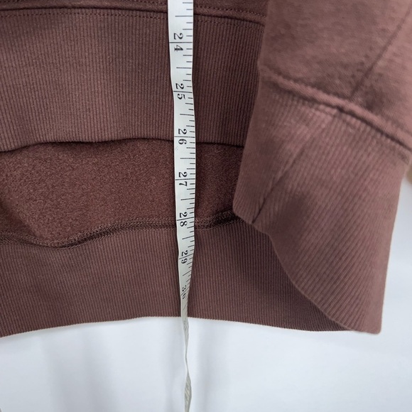 Beyond Yoga Oversized Sweatshirt Brown Espresso Luxe Fleece Soft Neutral XL - Picture 11 of 11